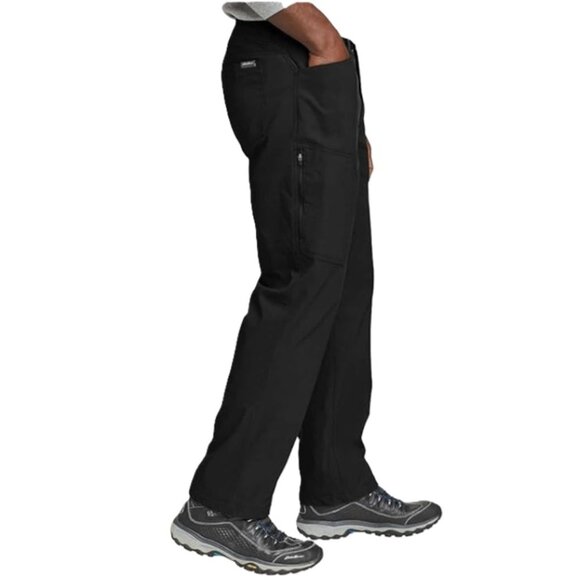 Eddie Bauer Mens Fleece Lined 2-Way Stretch Tech Pant - Size 38 x 34 - Black NWT - Picture 3 of 3